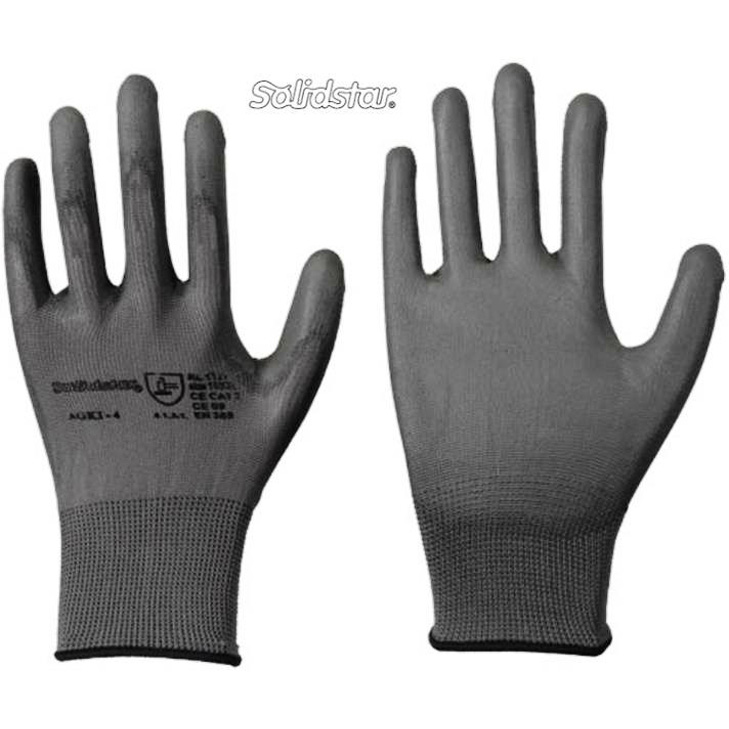 4041095013274 - Feinstrick-Handschuhe Nylon mit PU-Beschichtung EN 388 Ka