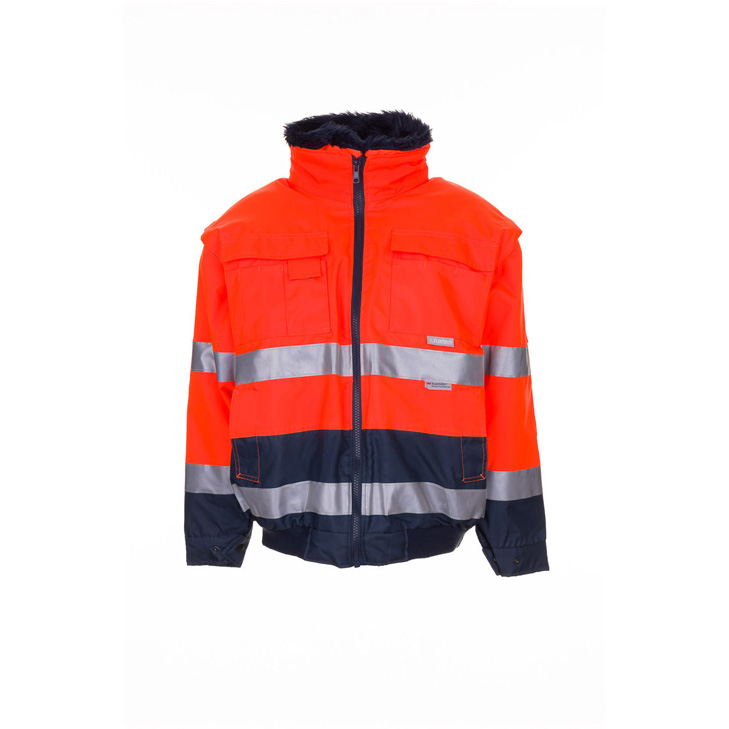 4030913018799 - Warnschutz Comfortjacke Nr 2046 Atmungsaktiv Orange - Marine Gr m - Planam