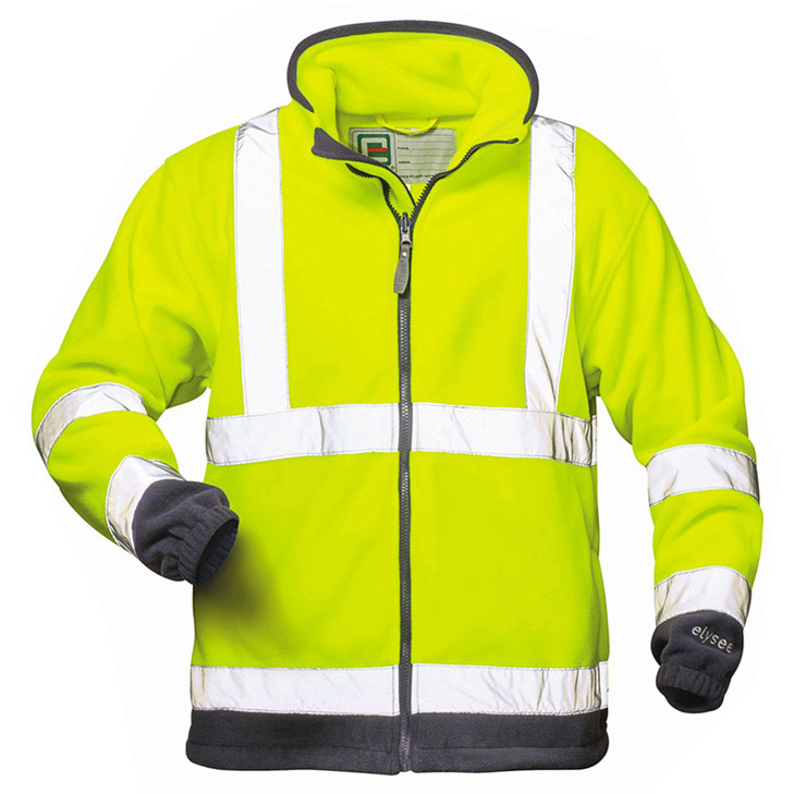 4025888236514 - VALENTIN Warnschutzfleecejacke ELYSEE® Gelb Marine EN 471 3 Polarfleece GrXXL