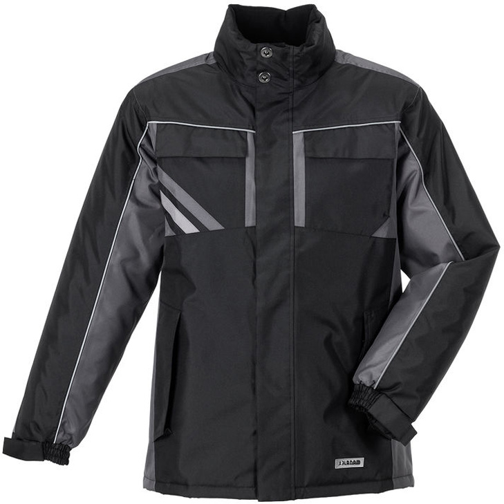 4030913959870 - Planam - Winterjacke Highline schwarz schiefer zink Größe xl - schwarz