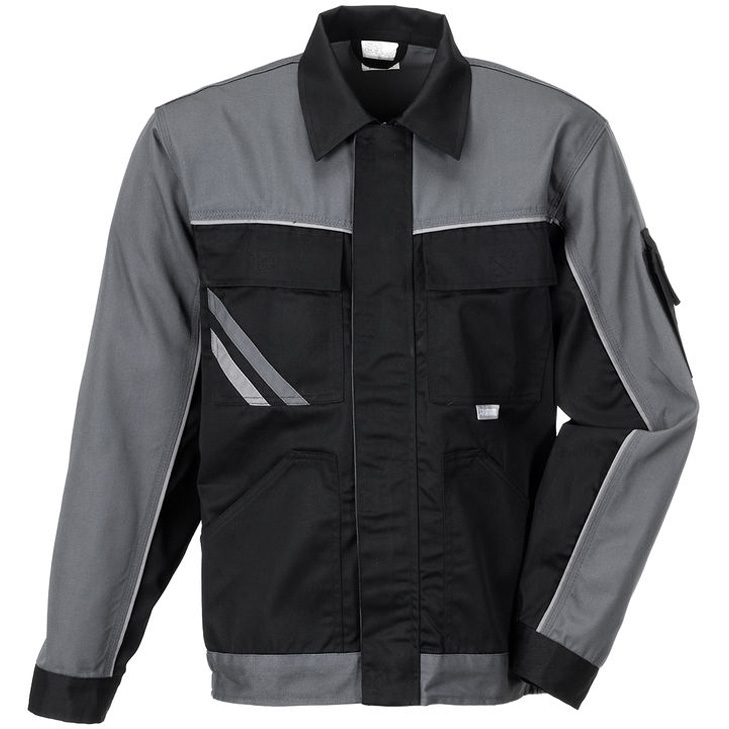 4030913956817 - Planam - Bundjacke Highline schwarz schiefer zink Größe 68 - schwarz