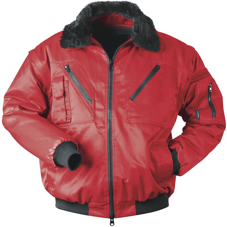 4025888074024 - Feldtmann - Arbeitsjacke   Pilotenjacke mit abnehmbaren Ärmel Gr s-xxxl m rot