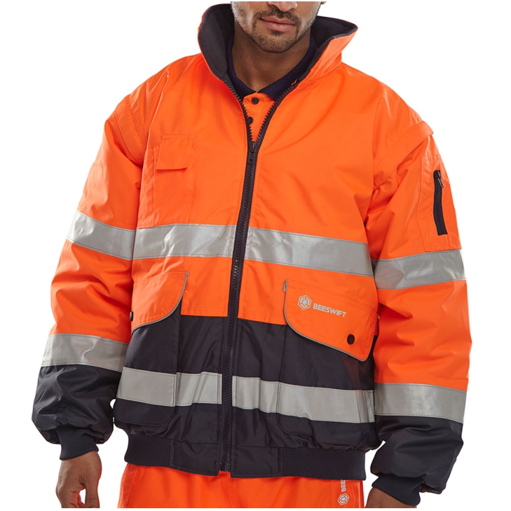 5030566140129 - Warnschutz-Pilotenjacke 100% Polyester EN 20471 Klasse 3