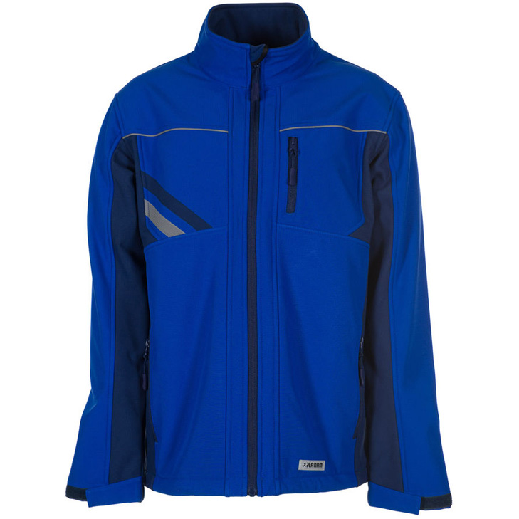 4030913946320 - Planam - Softshelljacke Highline kornblumenblau marine zink Größe 4XL - blau