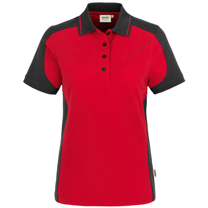 4045981087158 - Women Poloshirt Contrast Performance 50% Baumwolle   50% Polyes