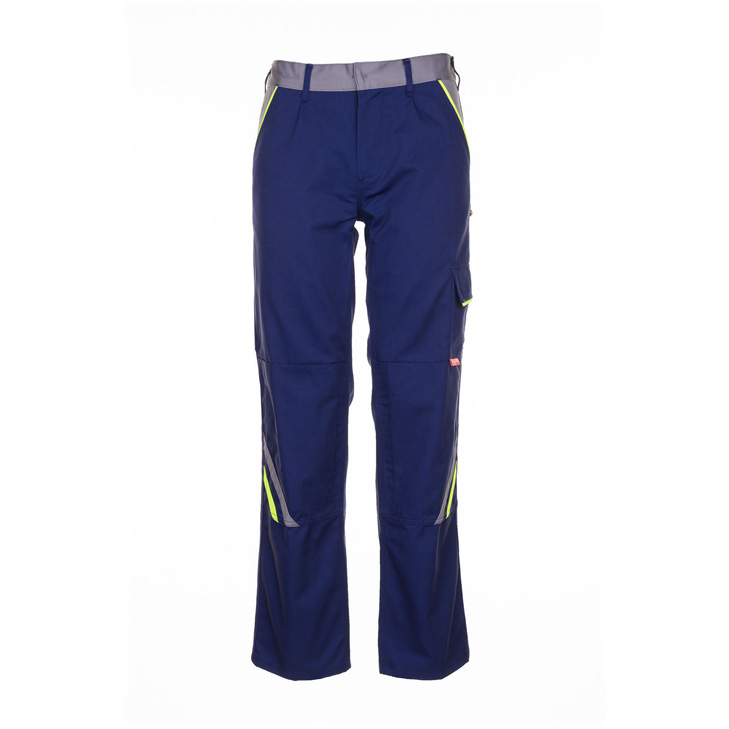 4030913877747 - Planam - Bundhose Visline marine gelb zink Größe 52 - blau