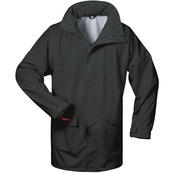 4025888211863 - Terrax Workwear - Terrax PU-Stretch Regenjacke schwarz Gr xl - schwarz