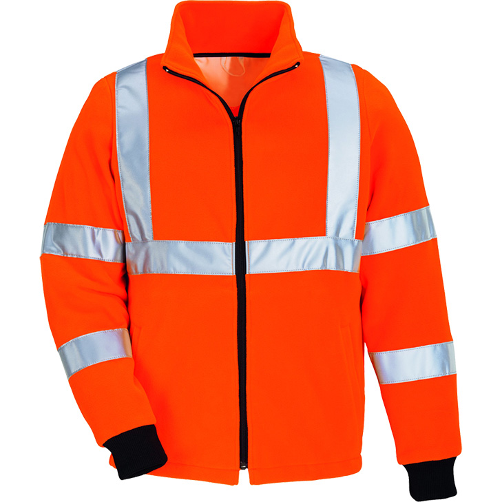 4046181833569 - Warnschutz-Fleecejacke 2081 100% Polyester ca 280 g m²