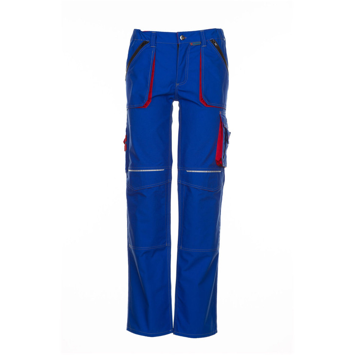 4030913925837 - Planam - Bundhose Basalt kornblumenblau rot Größe 64 - blau