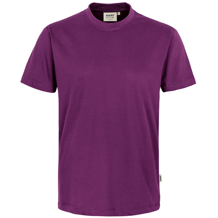 4045981048371 - Herren T-Shirt Classic 292 Gr m aubergine - aubergine - Hakro