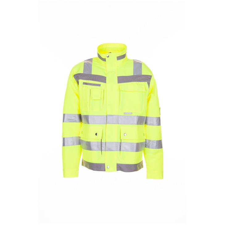 4030913941622 - Planam - Blouson Plaline Warnschutz gelb zink Größe 27 - gelb