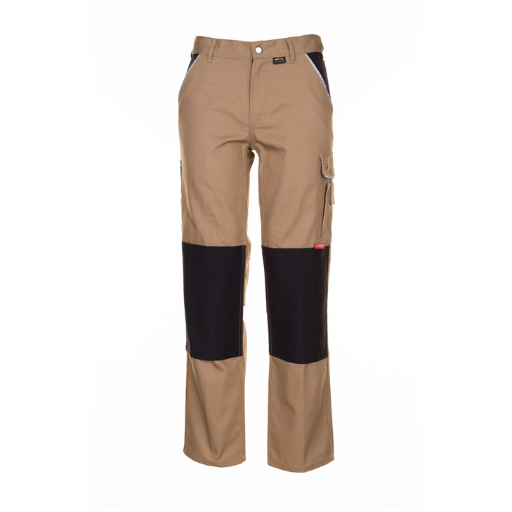 4030913051918 - Planam - Bundhose Canvas 320 khaki schwarz Größe 60 - grün