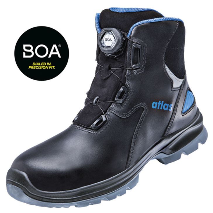 4043692317618 - Atlas Schuhfabrik - Atlas Sicherheitsstiefel sl 9845 xp Boa S3 esd src dguv w 12 Gr43 schwarz blau - schwarz blau