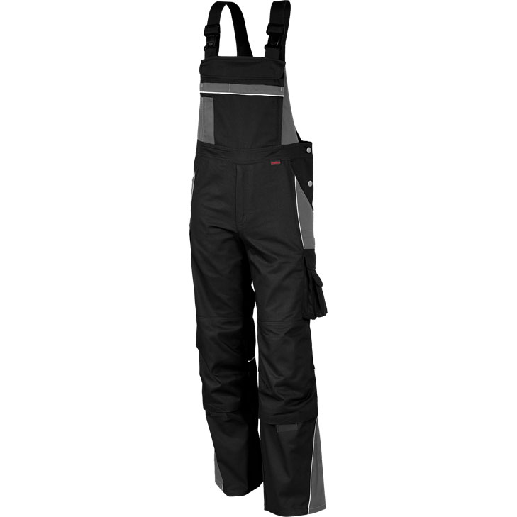 4046987039486 - Arbeitshose pro in schwarz Größe 102 - Latzhose mg 245 g - Blaumann für PROfessionals - schwarz - 102 - Qualitex