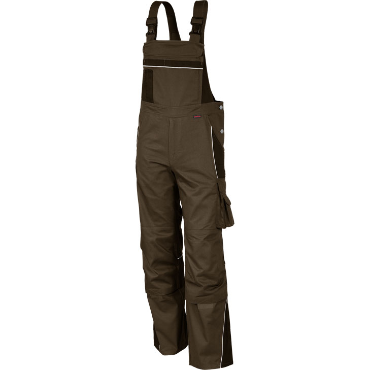 4046987037826 - Arbeitshose pro in haselnuss kastanie Größe 26 - Latzhose mg 245 g - Blaumann für PROfessionals - haselnuss kastanie - 26 - Qualitex