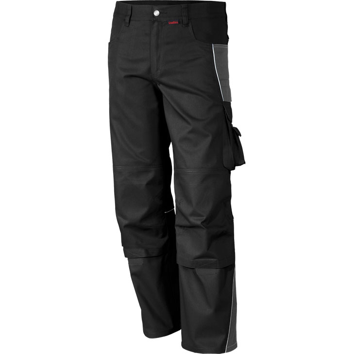 4046987039837 - Arbeitshose pro in schwarz Größe 28 - Bundhose mg 245 g - PROfessionals-Werkstatthose - schwarz - 28 - Qualitex