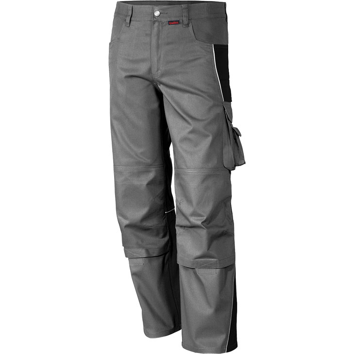 4046987031657 - Arbeitshose pro in grau schwarz Größe 60 - Bundhose mg 245 g - PROfessionals-Werkstatthose - grau schwarz - 60 - Qualitex