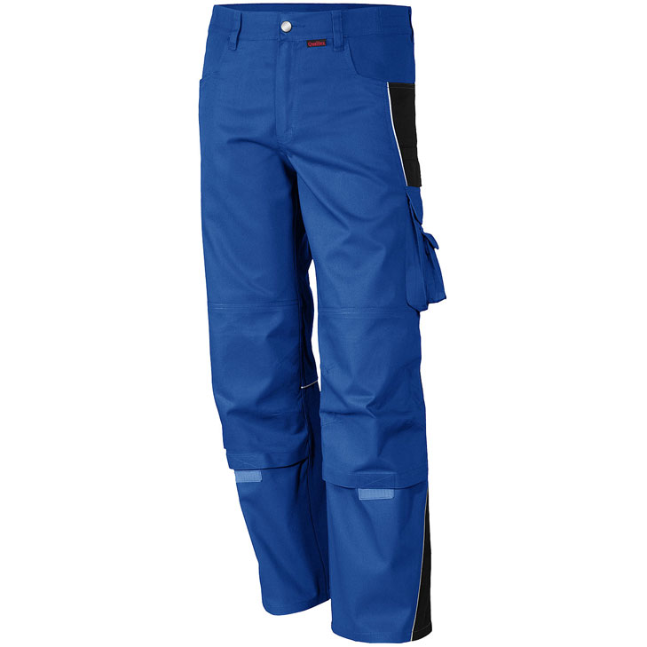 4046987033866 - Arbeitshose pro in kornblau schwarz Größe 72 - Bundhose mg 245 g - PROfessionals-Werkstatthose - kornblau schwarz - 72 - Qualitex