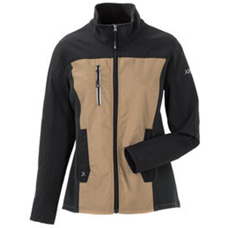 4030913971650 - Damen Hybridjacke Norit sand schwarz Größe 34 - sand schwarz