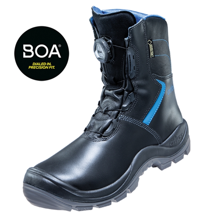 4043692347073 - Atlas Sicherheitswinterstiefel gtx 985 xp Thermo S3 src dguv Gr47 schwarz royalblau - schwarz royalblau - Atlas Schuhfabrik