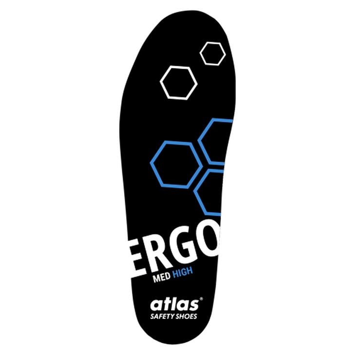 4043692257617 - Einlegesohlen ergo-med blue medium Gr 36-49 für Schuhe und Arbeitsschuhe Größe 41 - Atlas