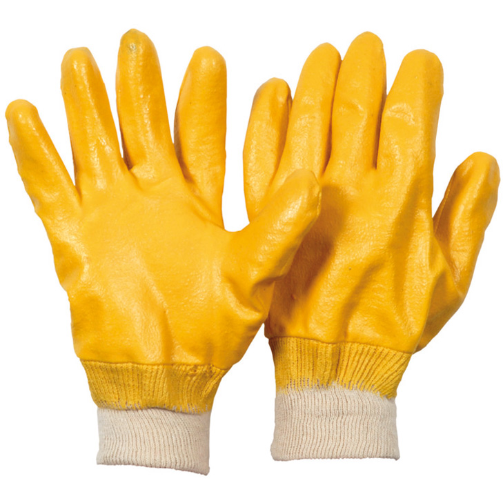 4041095813515 - Soleco® Nitril-Handschuhe YELLOW EN 388 Kat II vollbeschichtet ge