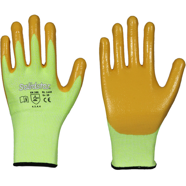 4041095144824 - Nitril-Schnittschutz-Handschuhe lang Nitril-Teil-Beschich