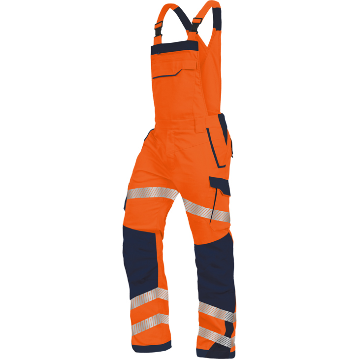 6933157058348 - vizwell Warnschutzlatzhose Flex HiVis 60 % recyceltes Polyester   20 